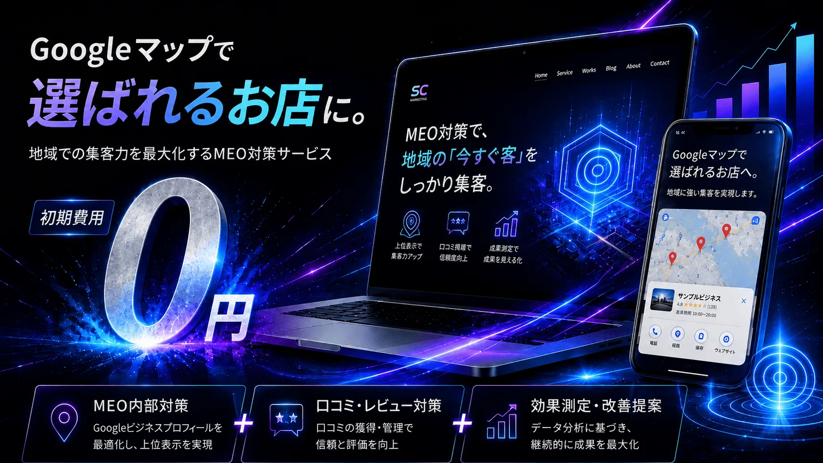 MEO対策で、Googleマップ集客を強くする。｜サブキャスト アシスト